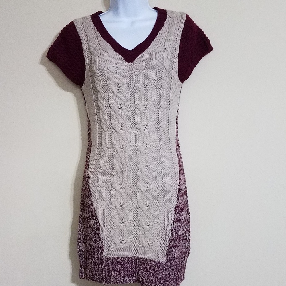 ❤ Red Paint Sweater Dress ❤